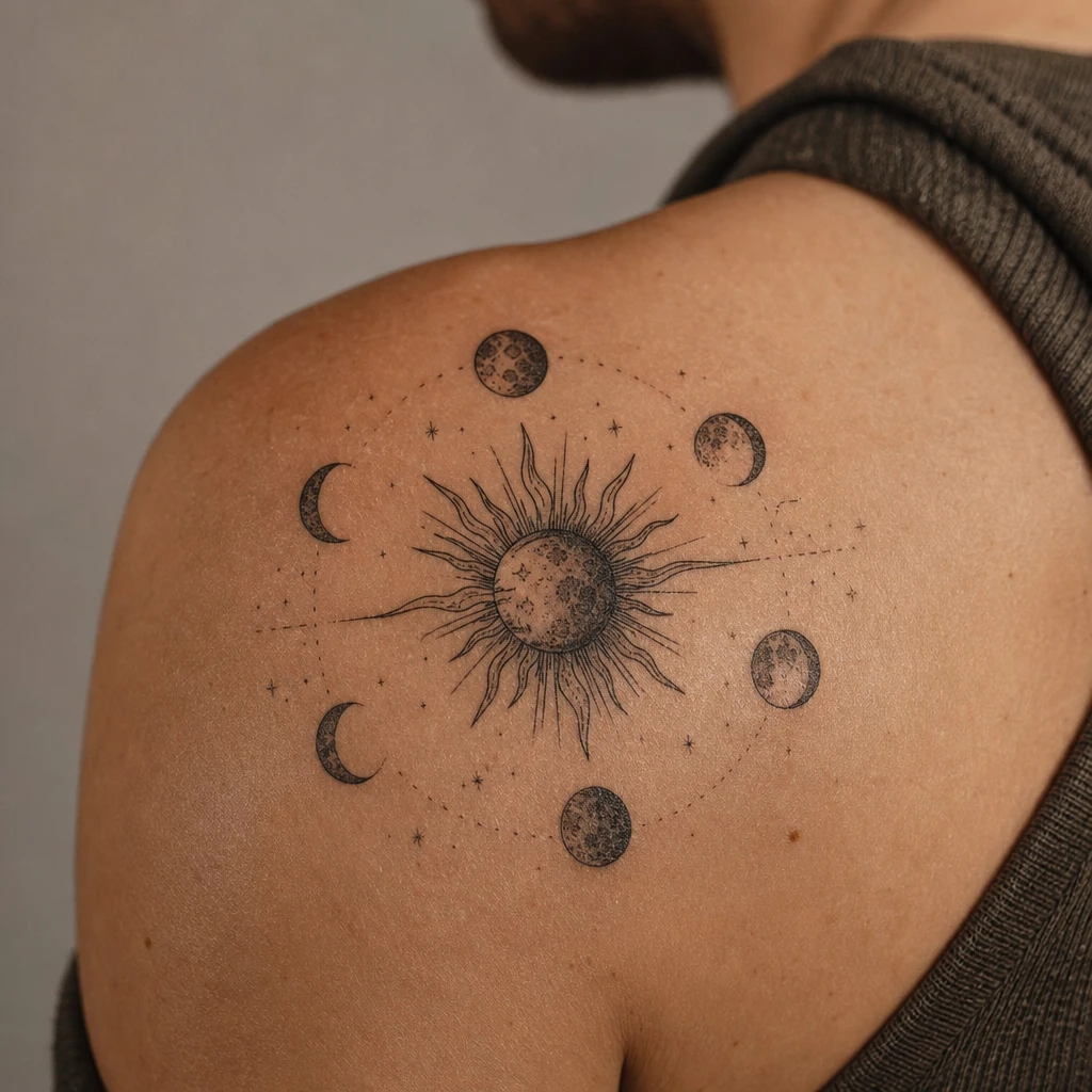 Phases de lune et soleil