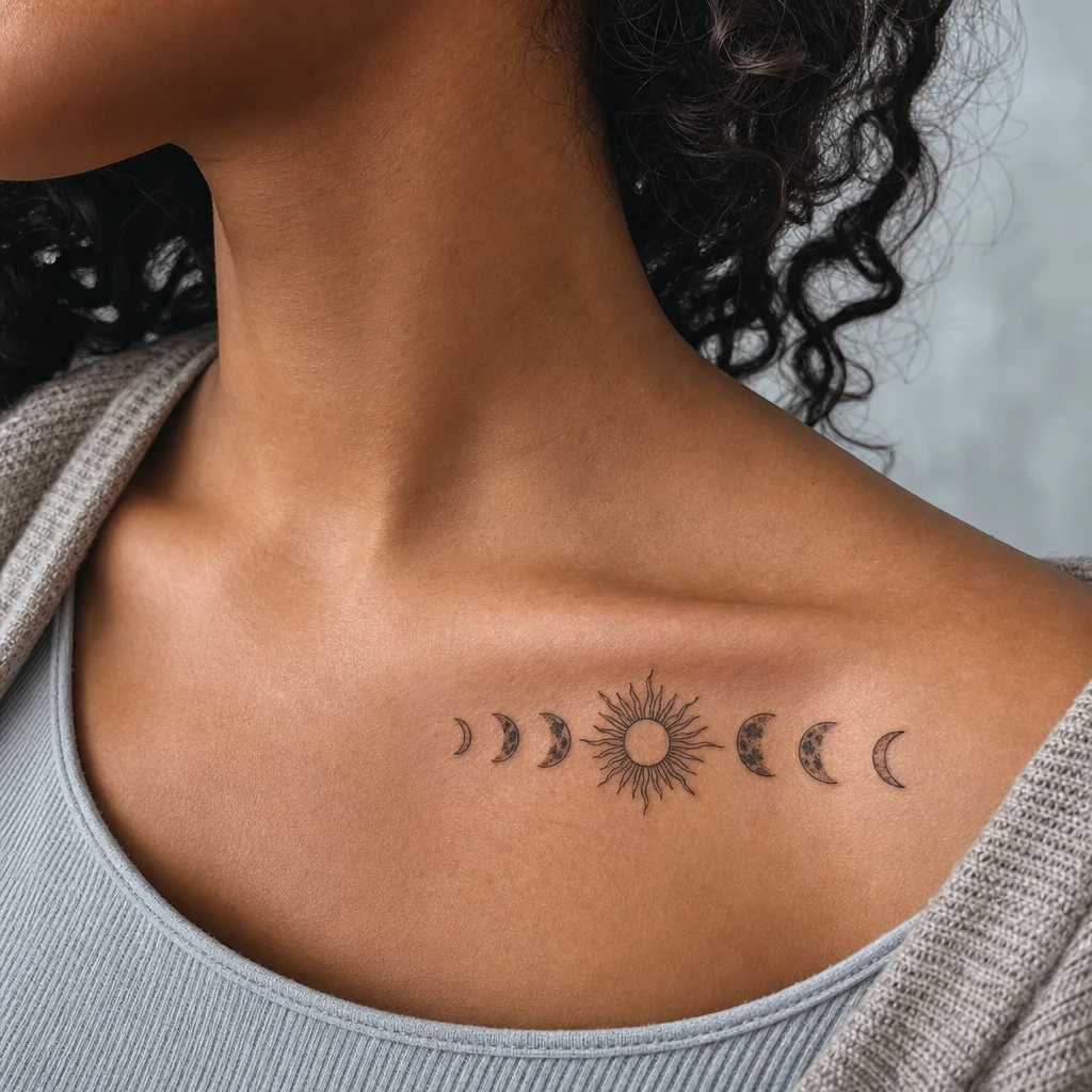 Phases de lune et soleil