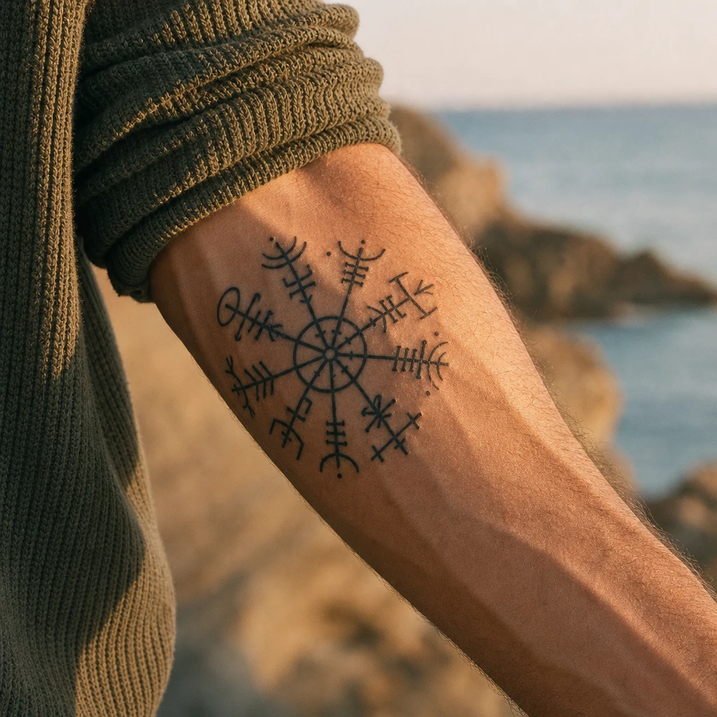 Vegvisir boussole runique